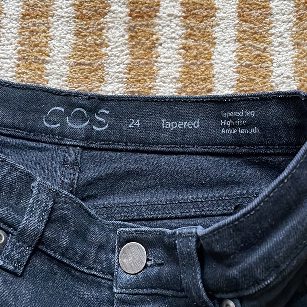 COS Tapered Leg High Rise Straight Pants 24 - Picture 4 of 4